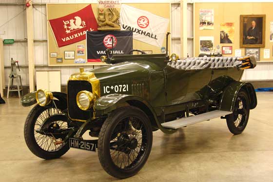 Photo of the 1818 Vauxhall Type-D Army Staff Car featured in the Spielberg Movie War Horse