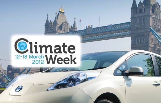 Nissan Leaf Official Vehicle Partner of CLimate Week 2012