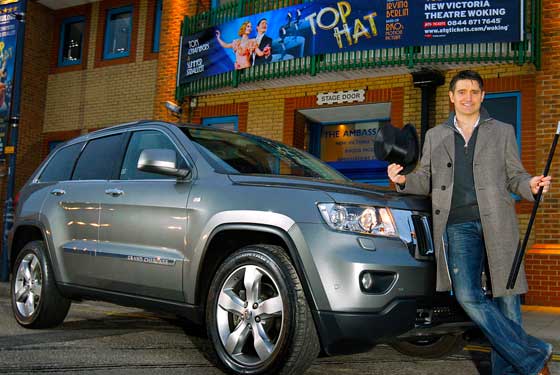 Tom Chambers Strictly Star Takes Delivery of Jeep Grand Cherokee