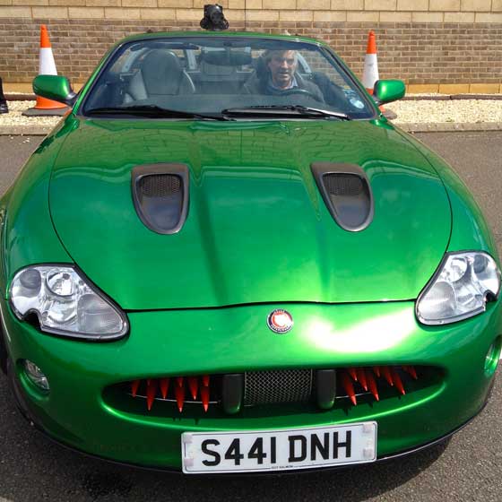 Me Driving Xao’s Jaguar XKR from Die Another Day
