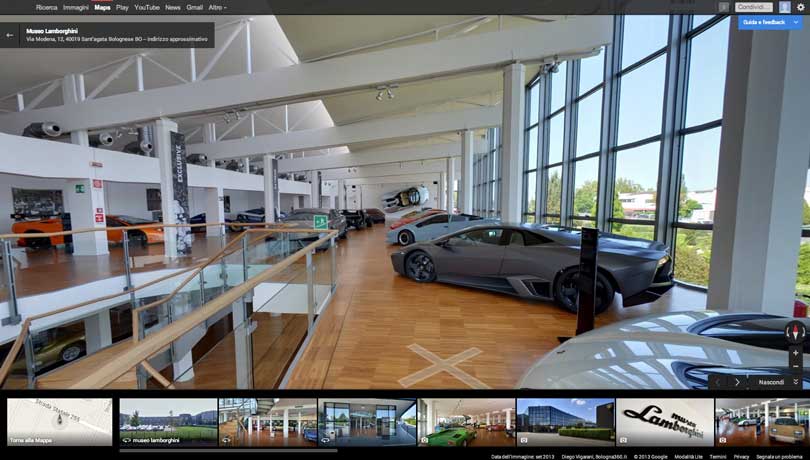 The-Streetmap-view-of-the-Lamborghini-Museum